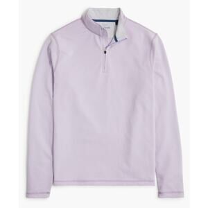 J.Crew Performance Half-Zip Sweatshirt Mens L Purple Mock Neck Stretch Pullover